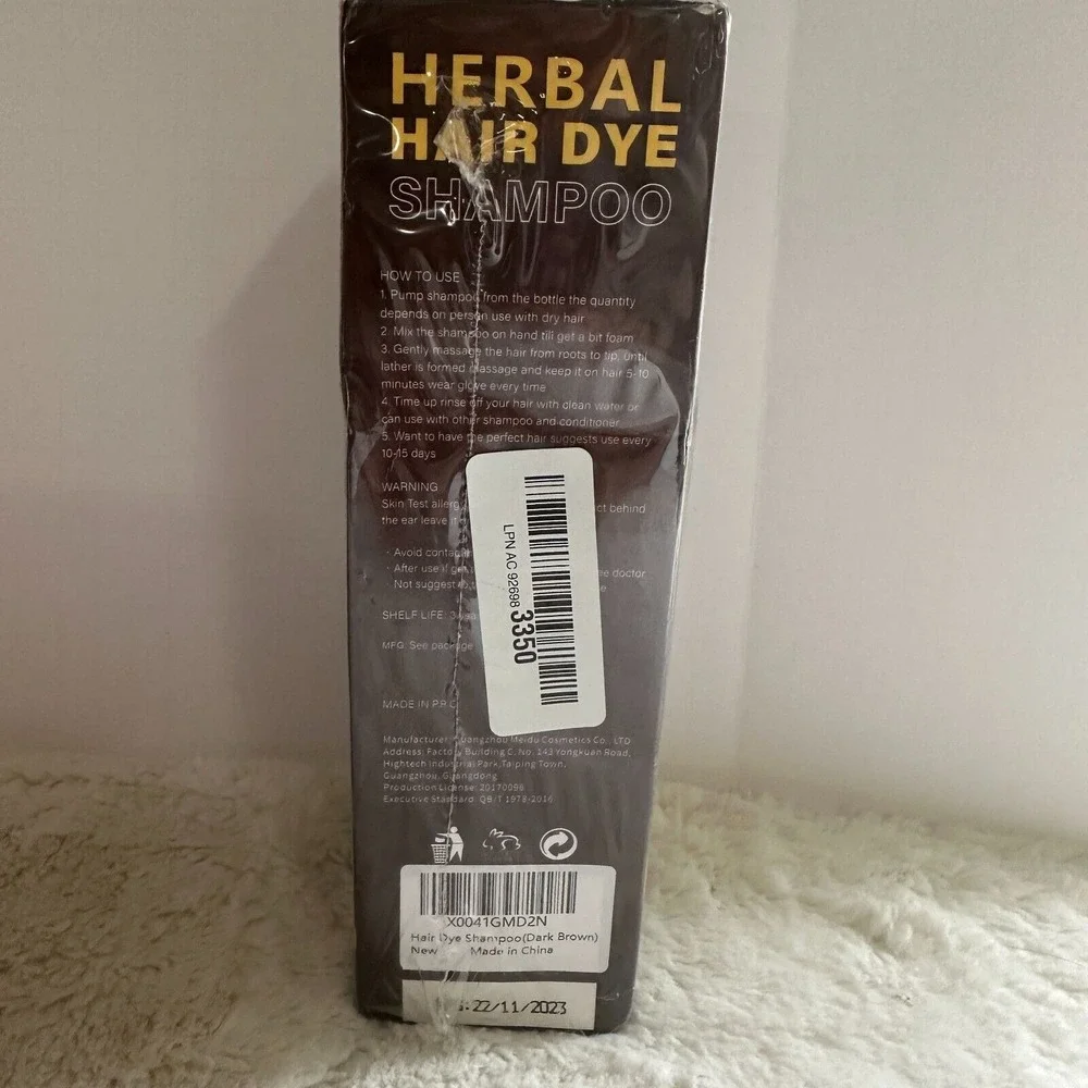 Herbal Hair Dye‎ Shampoo Herbal Essence 100% Grey Coverage - Herbal Ingredients